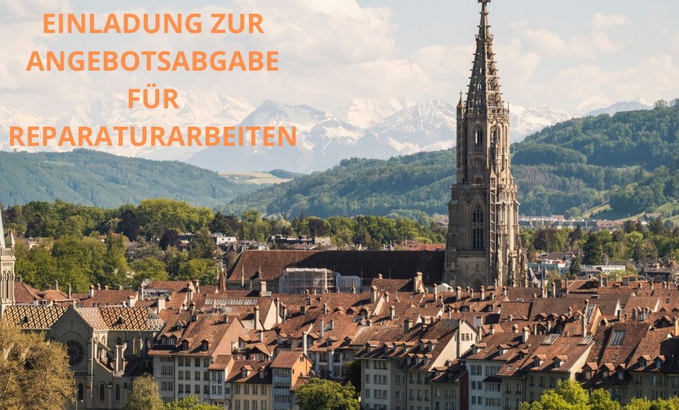 Aufforderung zur Einreichung von Angeboten für einfache Reparaturarbeiten an den Räumlichkeiten...